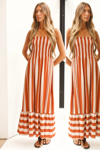 VESTIDO PALABRA DE HONOR STRIPES