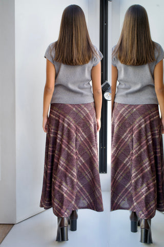FALDA MIDI ESTAMPADA