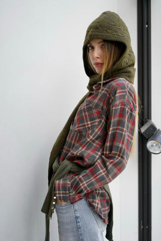 CAMISA OVERSIZED ESTAMPADO DE CUADROS
