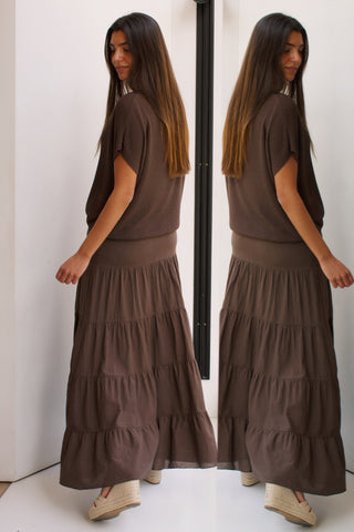 MAXI FALDA CHOCOLATE