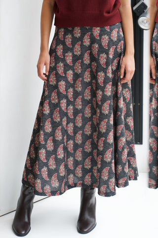 FALDA MIDI ESTAMPADA