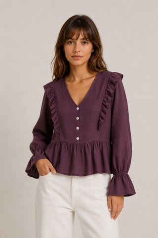 BLUSA BERENJENA
