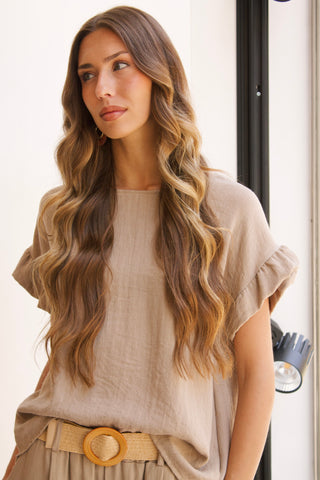 BLUSA MANGA VOLANTE