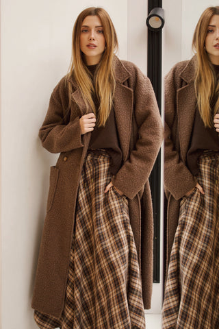 ABRIGO RIZO CHOCOLATE