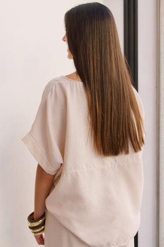 CAMISETA TENCEL BEIGE