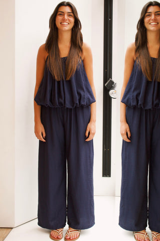 PANTALÓN AZUL MARINO TEXTURA