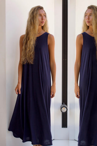 VESTIDO FLUIDO BLUE NAVY