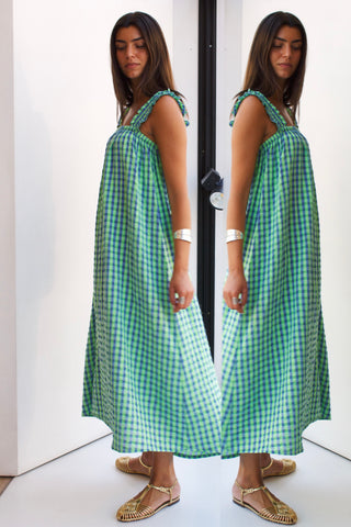 VESTIDO VICHY LAZO ESPALDA