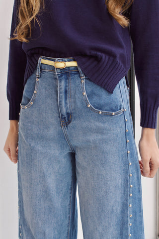 JEANS BALLOON TACHUELAS