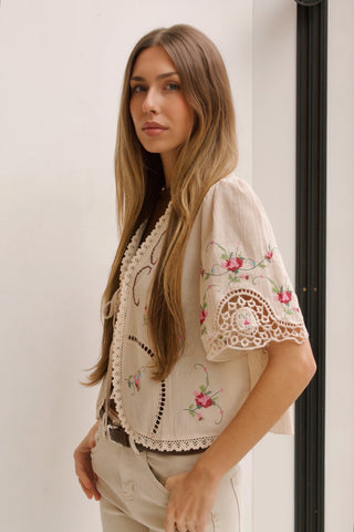 CHAQUETA PUNTO DE CRUZ