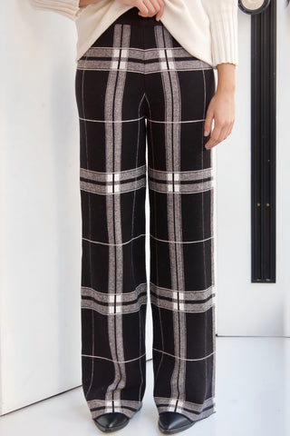 PANTALÓN DE PUNTO CUADROS