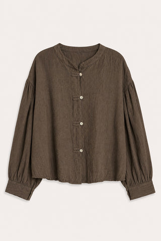 BLUSA TEXTURA CHOCOLATE