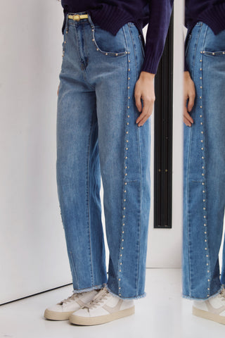 JEANS BALLOON TACHUELAS