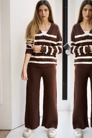 CONJUNTO DE PUNTO CHAQUETA DE RAYAS