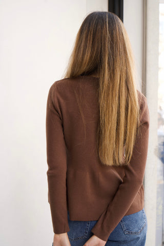 JERSEY VOLANTE CHOCOLATE
