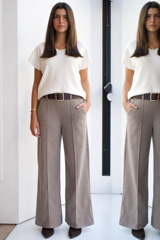 PANTALÓN WIDE LEG ESPIGUILLA