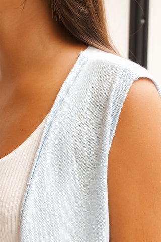 CHALECO DE PUNTO BABY BLUE