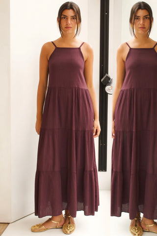 MAXI VESTIDO DE PUNTO TIRANTES