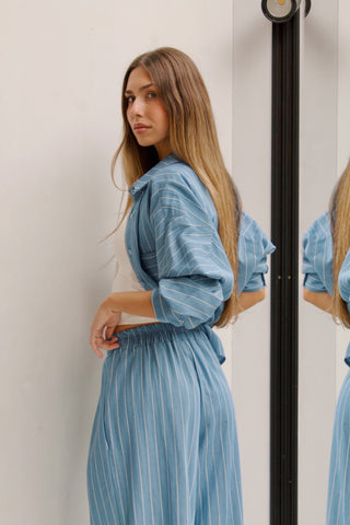 PANTALÓN ALGODÓN DE RAYAS