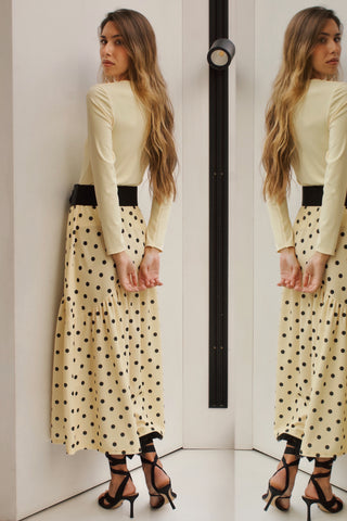 TOP AMARILLO MANGA LARGA