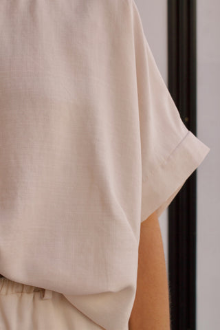 CAMISETA TENCEL BEIGE