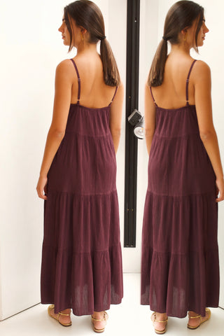 MAXI VESTIDO DE PUNTO TIRANTES