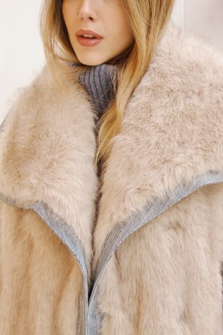 CHAQUETA PELO RIB DENIM