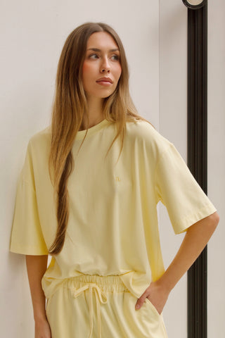 CAMISETA OVERSIZE AMARILLA