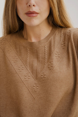 VESTIDO DE PUNTO CAMEL