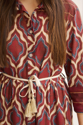 VESTIDO CAMISERO ESTAMPADO