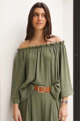 TOP ESCOTE MESONERA VERDE