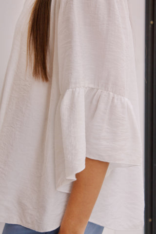 BLUSA BLANCA ESCOTE MESONERA
