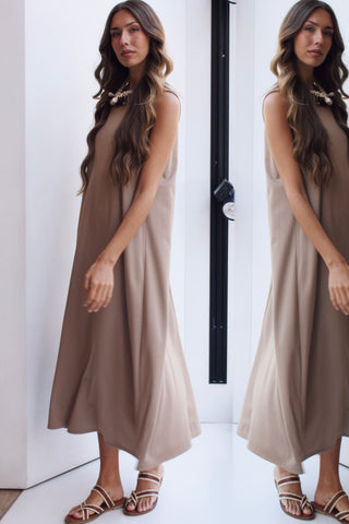 VESTIDO FLUIDO NUDE