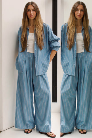 PANTALÓN ALGODÓN DE RAYAS