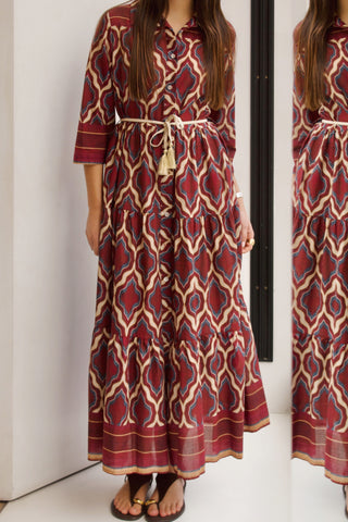 VESTIDO CAMISERO ESTAMPADO