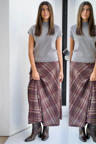 FALDA MIDI ESTAMPADA
