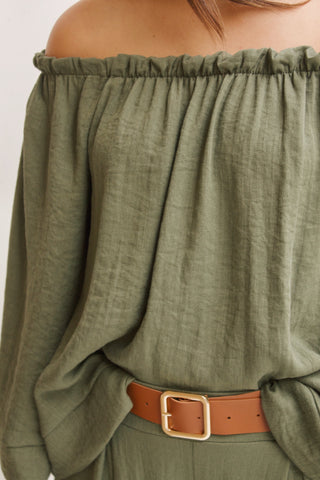 TOP ESCOTE MESONERA VERDE