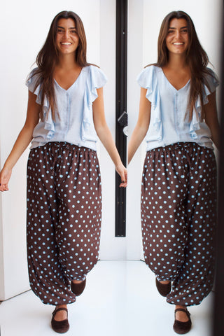PANTALÓN BOMBACHO DE LUNARES