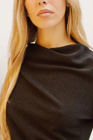 VESTIDO LÚREX NEGRO