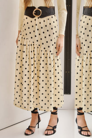 FALDA LUNARES AMARILLA