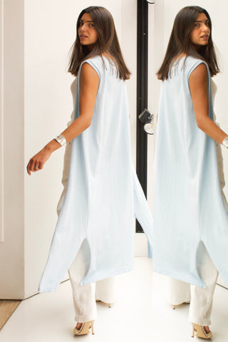 CHALECO DE PUNTO BABY BLUE