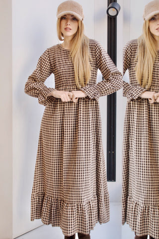 VESTIDO NIDO DE ABEJA VICHY