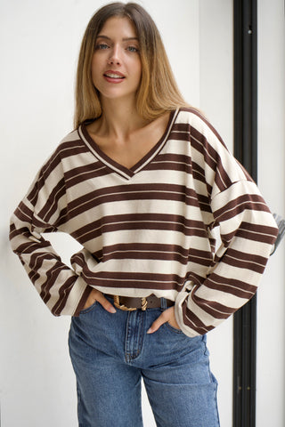 JERSEY DE RAYAS ESCOTE PICO