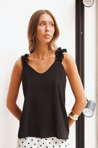 BLUSA FRUNCE TIRANTES