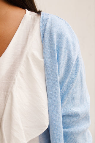 MAXI CHAQUETA BABY BLUE