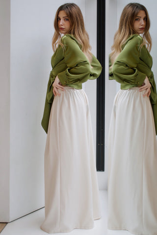 PANTALÓN PALAZZO BEIGE