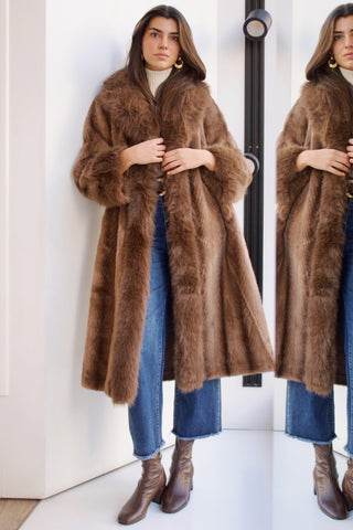 ABRIGO DE PELO VISÓN