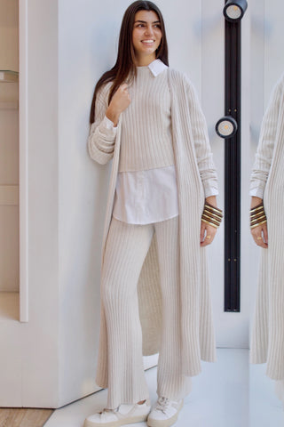 CONJUNTO 3 PIEZAS ACANALADO ARENA