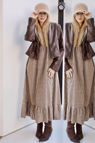 VESTIDO NIDO DE ABEJA VICHY