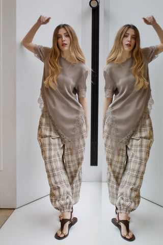 PANTALÓN BOMBACHO CUADROS